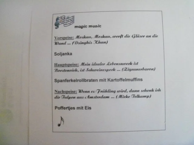 Rezept: Menü - Musikalisches Dinner Bild Nr. 3 Menü - Musikalisches Dinner - Rezept - Bild Nr. 3