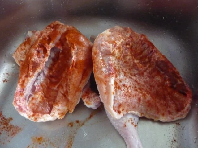 3. Adventsessen / Adventsmenü Orangenhähnchen in Rosinensoße mit Rosenkohl und Kartoffeln - Rezept - Bild Nr. 3