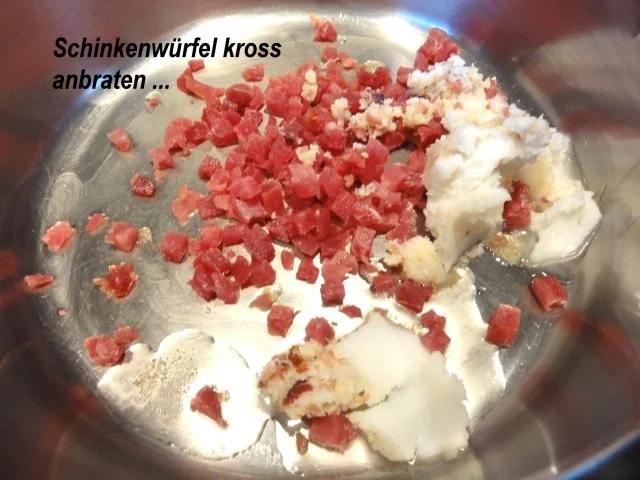 Rezept: Gemüse: ROSENKOHL in Schinkenwürfel Bild Nr. 4 Gemüse: ROSENKOHL in Schinkenwürfel - Rezept - Bild Nr. 4