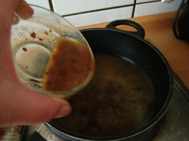 Eisbein  rückwärts gegart mit Lebkuchensauce - Rezept - Bild Nr. 11