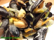 Fisch:   MIESMUSCHELN nach Art des Hauses - Rezept