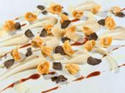 Taubenragout mit Capeletti und weisse Bohnen Creme - Rezept