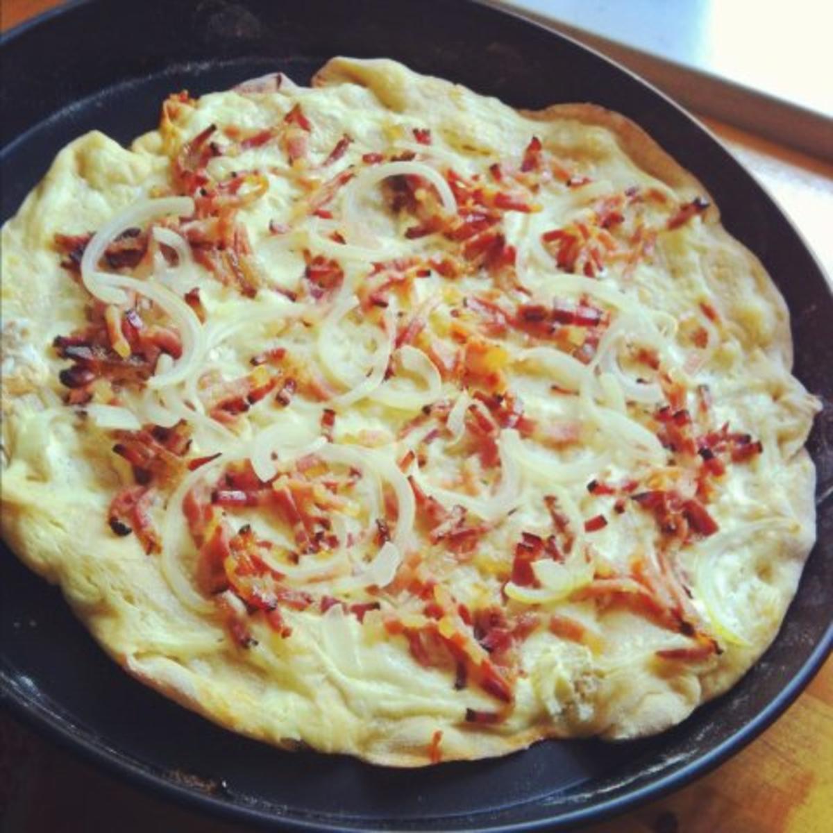 Bilder für Elsässischer Flammkuchen (Flammenkuchen) - Rezept