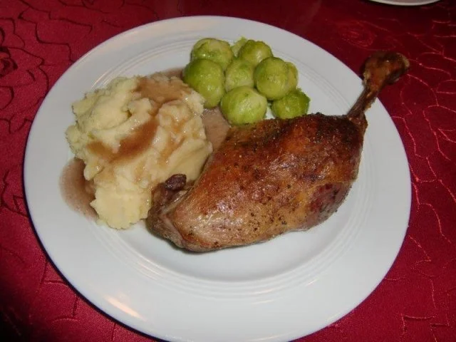 Knusprige Gänsekeule à la Heiko - Rezept