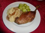 Knusprige Gänsekeule à la Heiko - Rezept