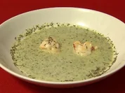 Wirsingschaumsüppchen mit wilden Gambas - Rezept