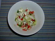 Würzig-pikanter gemischter Käsesalat mit Blauschimmelkäse - Rezept