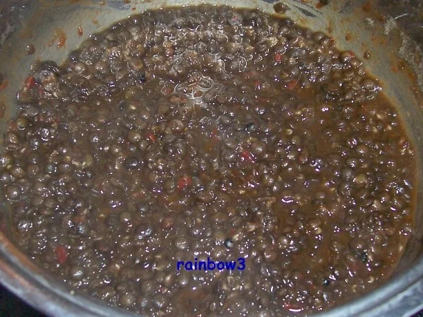 Kochen: Käse-Steaks mit Beluga-Linsen - Rezept - Bild Nr. 5