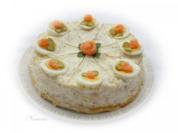 Pikante Crepes - Torte mit Räucherlachs - Rezept