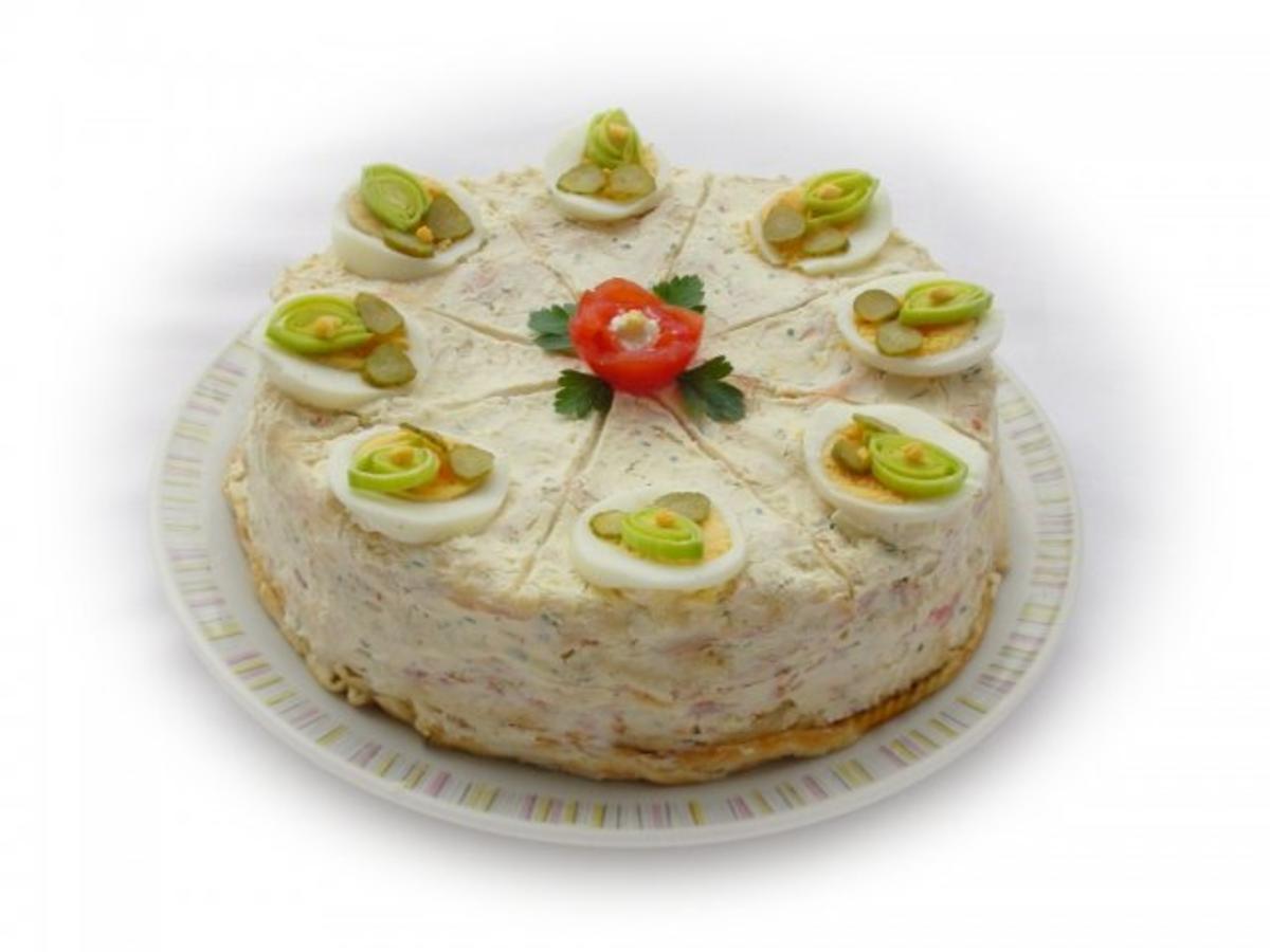 Pikante Crepes - Torte mit Räucherlachs - Rezept - Bild Nr. 13