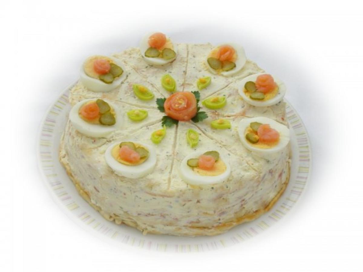 Pikante Crepes - Torte mit Räucherlachs - Rezept - Bild Nr. 15