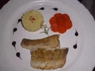 Zander mit Zitronen-Kartoffelstampf und glasierten Karotten - Rezept
