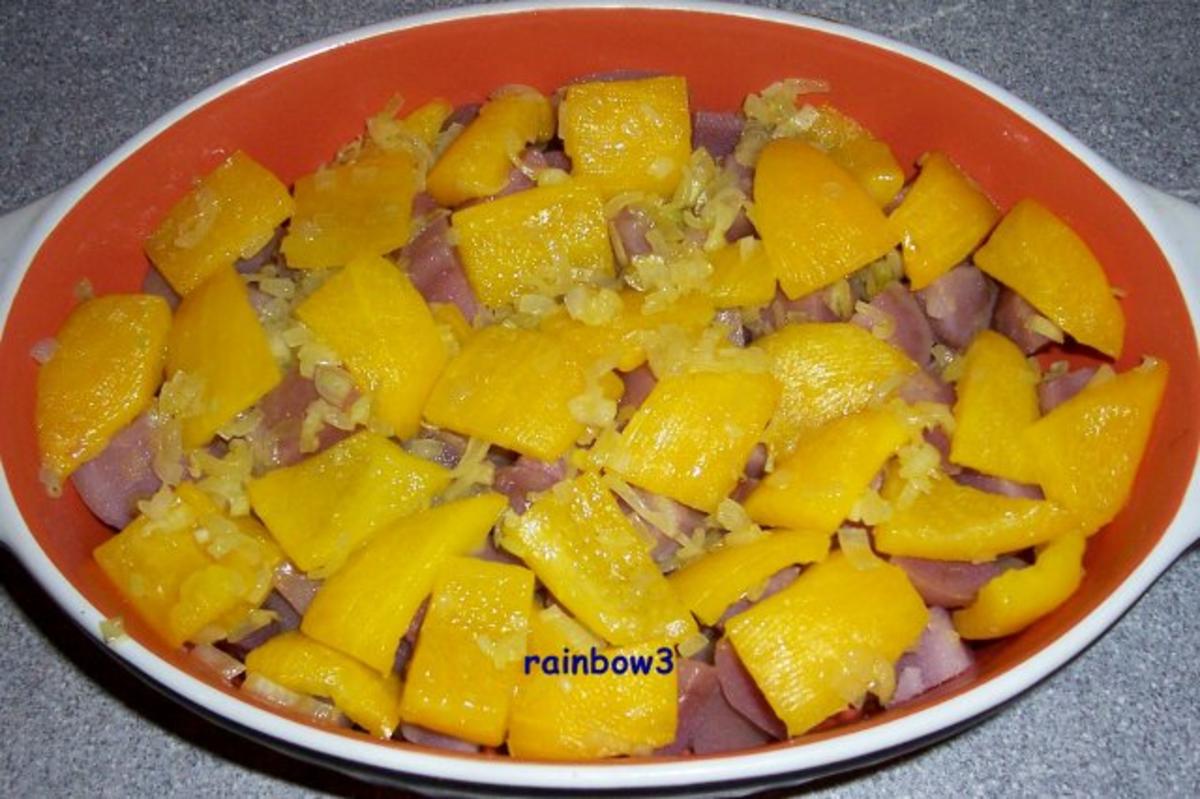 Auflauf: Kartoffeln mit Paprika, überbacken - Rezept - Bild Nr. 4