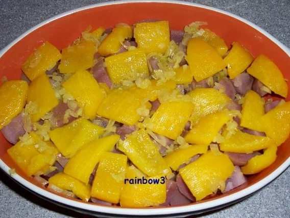 Auflauf: Kartoffeln mit Paprika, überbacken - Rezept - Bild Nr. 4