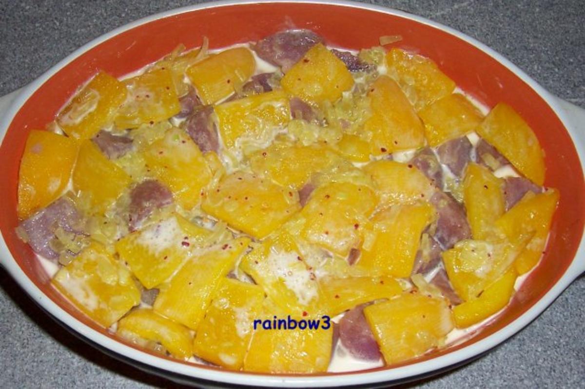 Auflauf: Kartoffeln mit Paprika, überbacken - Rezept - Bild Nr. 5