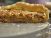 Roqueforttarte mit karamellisierter Speck-Birne - Rezept