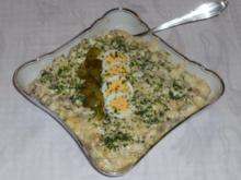 Feiner Kartoffelsalat à la  "Oòrndrasch", mit selbstgemachter Majo. (Rzpt. um 1976) - Rezept