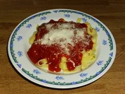 Rezept: Linguine mit Ketchup-Pizzasoße Linguine mit Ketchup-Pizzasoße - Rezept