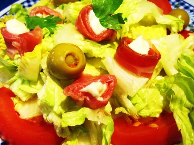 Römersalat mit Serrano-Röllchen ... - Rezept - Bild Nr. 4