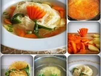 Weihnachtliche Hühnersuppe mit Nestnudeln - Rezept - Bild Nr. 15