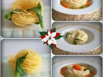 Weihnachtliche Hühnersuppe mit Nestnudeln - Rezept - Bild Nr. 11