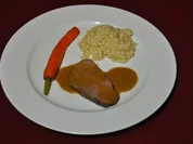 Rinderfilet mit Risotto und kleiner Gemüsebeilage - Rezept