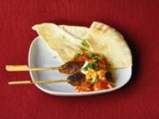Kebab mit Joghurt- und Tomatensoße - Rezept