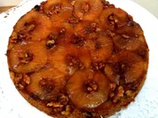 Gestürzter Apfel-Walnuss-Kuchen - Rezept