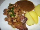 Kräuterbohnen auf Rosmarinsteack - Rezept