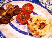 Reis mit Zwiebel-Champignons ... - Rezept