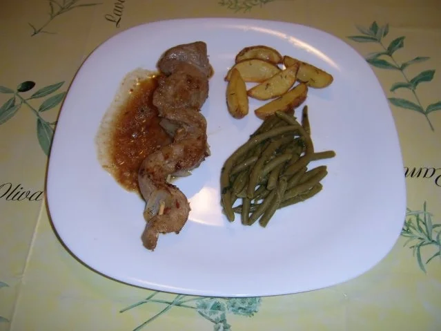 Lendenschlangen in Orangenmarinade - Rezept