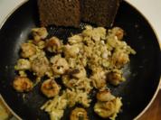 Rühreier mit Garnelen und Salzgurken und das zum Frühstück!! - Rezept