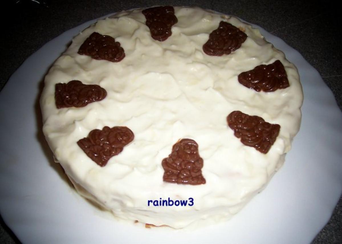 Backen: Weiße Mini-Schoko-Sahne-Torte - Rezept