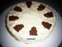 Backen: Weiße Mini-Schoko-Sahne-Torte - Rezept