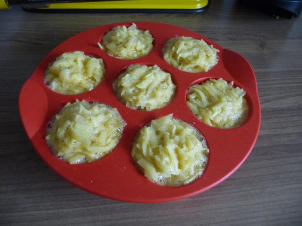 4. Adventsessen - Rouladen gefüllt an Speckbohnen und Kartoffelmuffins - Rezept - Bild Nr. 14