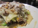 Rezept: Offene Wirsing-Lasagne mit gerösteten Walnüssen und Riesling-Bechamel Offene Wirsing-Lasagne mit gerösteten Walnüssen und Riesling-Bechamel - Rezept