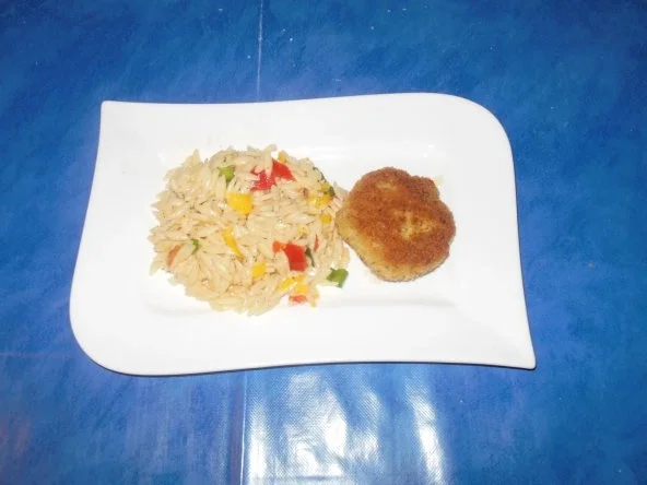 Salat: Reisnudelsalat und Fischbouletten - Rezept