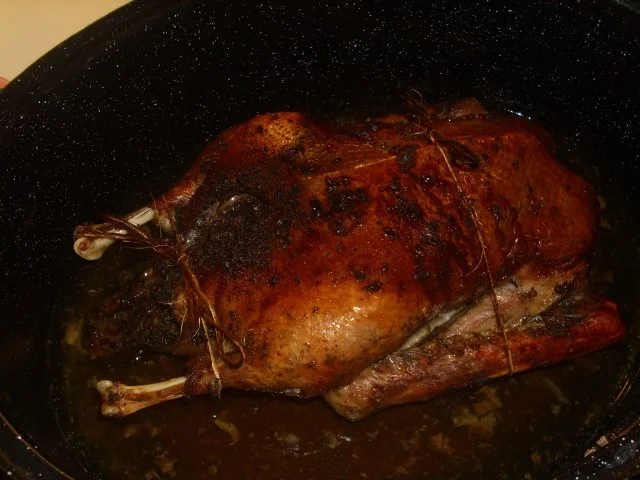 Rezept: Gänsebraten mit der Niedriggar Methode Bild Nr. 8 Gänsebraten mit der Niedriggar Methode - Rezept - Bild Nr. 8