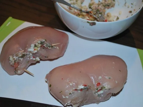 Hähnchenbrust mit Feigen-Mozzarella-Füllung - Rezept - Bild Nr. 3