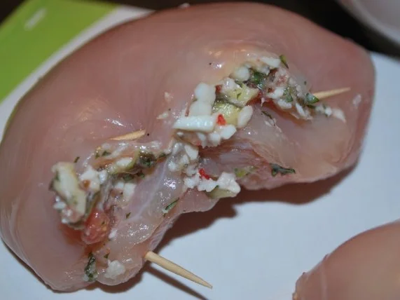 Hähnchenbrust mit Feigen-Mozzarella-Füllung - Rezept - Bild Nr. 4