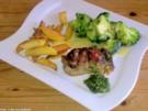 Schweinefilet mit Bacon & Nusspesto - Rezept