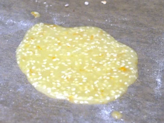 Rezept: Pistazienmousse in Orangen-Krokant-Schälchen, dazu Himbeersauce Bild Nr. 4 Pistazienmousse in Orangen-Krokant-Schälchen, dazu Himbeersauce - Rezept - Bild Nr. 4