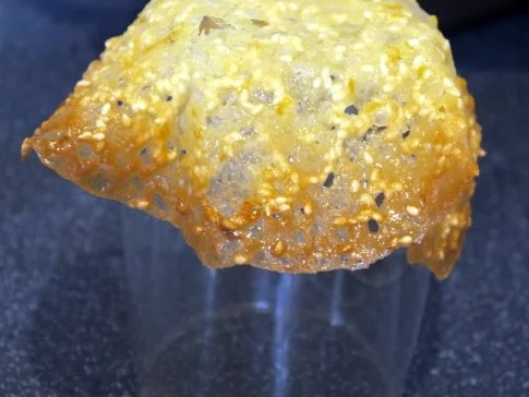 Rezept: Pistazienmousse in Orangen-Krokant-Schälchen, dazu Himbeersauce Bild Nr. 6 Pistazienmousse in Orangen-Krokant-Schälchen, dazu Himbeersauce - Rezept - Bild Nr. 6