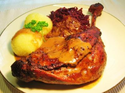 Rezept: Gänsekeulen - sanft geschmort... Gänsekeulen - sanft geschmort... - Rezept