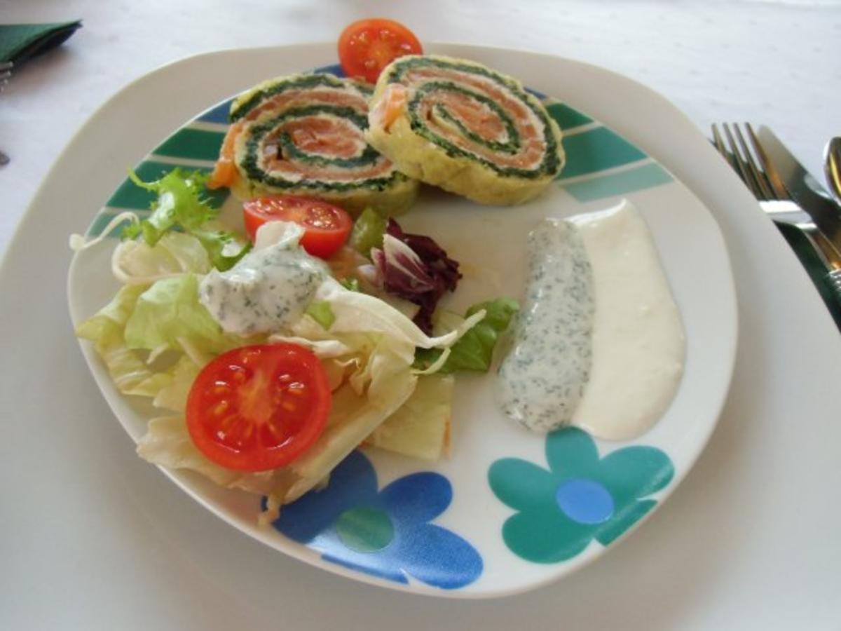 Bilder für Spinat-Lachsrolle - Rezept