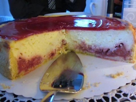 Erdbeer-Käsekuchen mitTopping - Rezept