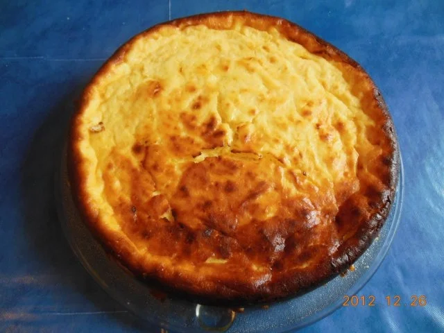 Kuchen: Quarkkuchen ohne Boden - Rezept