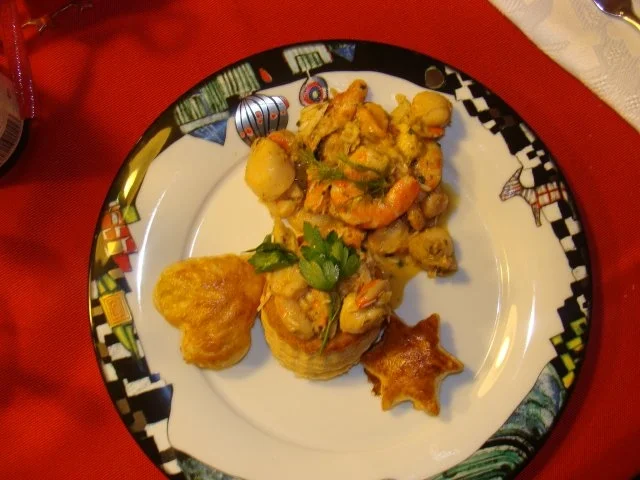 Rezept: Festtagssalat : Mehr vom Meer. Festtagssalat : Mehr vom Meer. - Rezept