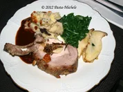 Karree vom Duroc-Schwein "rückwärts" gegart - Rezept