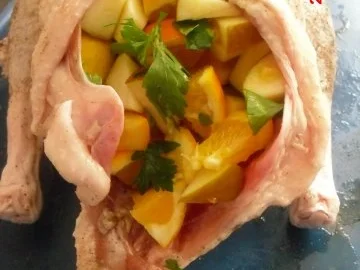 Gans mit Orangen-Apfel-Füllung - Rezept - Bild Nr. 4